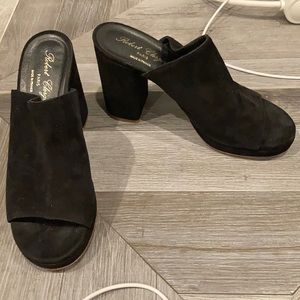 Suede Robert Clergerie chunky heels